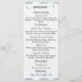 Witte Parel/Zilver - Monogram & Dank U Menu (Voorkant)