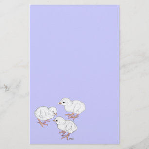 Witte Parelhoenkuikens Briefpapier