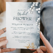 Witte Parels I Floral Vrijgezellenfeest Kaart