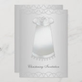 Witte Parels Witte jurk Witte doop Kaart (Voorkant / Achterkant)