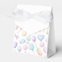 "Witte Pastel Ballon- en Hart Favorieten Doos"