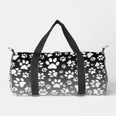 Witte patroonpoten op verloopachtergrond plunjezak (Voorkant)