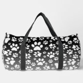 Witte patroonpoten op verloopachtergrond plunjezak (Voorkant)