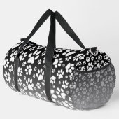 Witte patroonpoten op verloopachtergrond plunjezak (Rechterhoek)