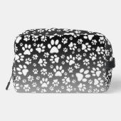 Witte patroonpoten op verloopachtergrond toilettasje (Achterkant)