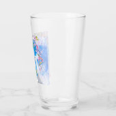 Witte pauw en bloeiende sakura / aanpasbaar glas (Links)