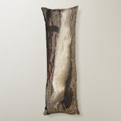 Witte pauw lichaamskussen (Achterkant (Verticaal))