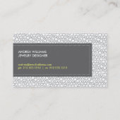 Witte Pauw Logo - Designer, Stylist Visitekaartje (Achterkant)