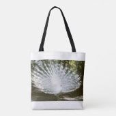 Witte Peacock Canvas tas (Achterkant)