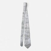 Witte Peacock mooie veren Stropdas (Achterkant)