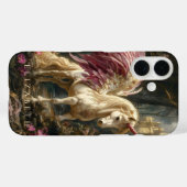 Witte Pegasus Pink Wings Sprookjeskasteel Paard Case-Mate iPhone Case (Achterkant (horizontaal))