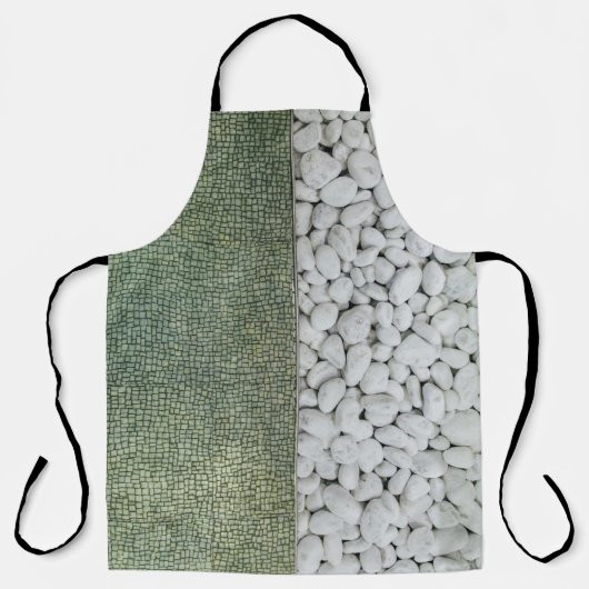 Witte pekelkoek schort (Voorkant)