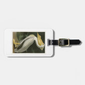 Witte Pelican John James Audubon Birds of America Bagagelabel