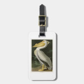 Witte Pelican John James Audubon Birds of America Bagagelabel