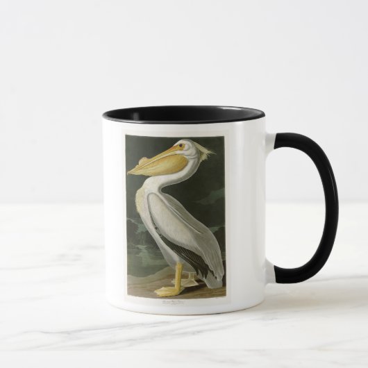 Witte Pelican John James Audubon Birds of America Mok (Rechts)