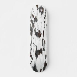 Witte peling skateboard