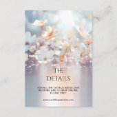 Witte perzik bloemdetail behuizing Kaart (Voorkant)