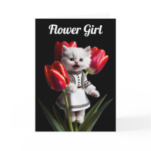 Witte Perzische Bloemenmeisje