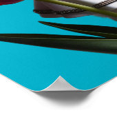 Witte Perzische Bloemenmeisje Poster (Hoek)