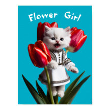 Witte Perzische Bloemenmeisje