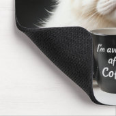 Witte Perzische kat Humor Muismat (Hoek)