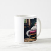 Witte Perzische kat Koffiemok (Voorkant rechts)