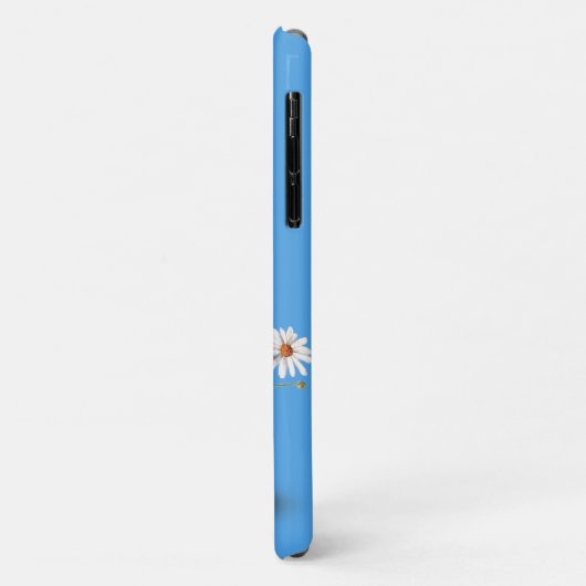 witte Perzische kat met madeliefje Case-Mate iPhone Case (Achterkant/links)