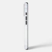 witte Perzische kat op zilverdiamantpatroon Case-Mate iPhone Case (Achterkant / Links)