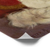 Witte Perzische kat Poster (Hoek)