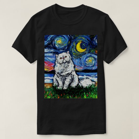 Witte Perzische Nacht T-shirt (Design voorkant)