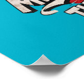 Witte Perzische superheld Poster (Hoek)