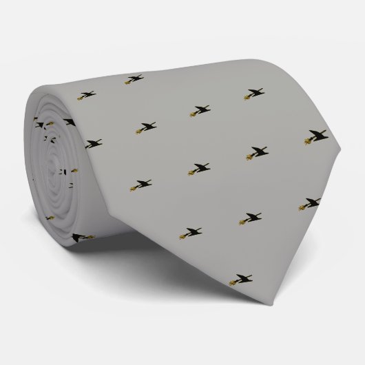 Witte Pet en kamer Stropdas (Opgerold)
