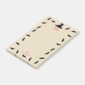 Witte Pet en vlekken | Gepersonaliseerd Post-it® Notes (Schuin)