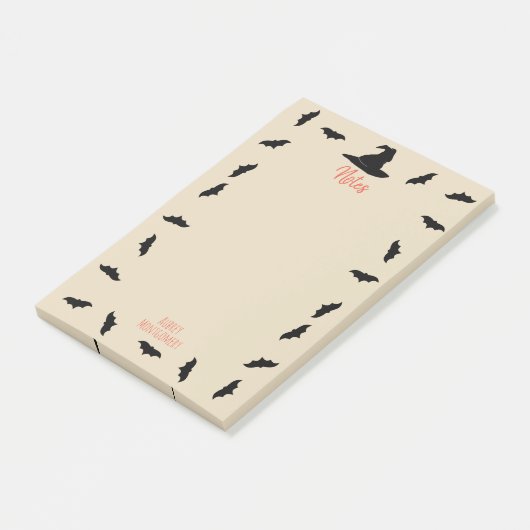 Witte Pet en vlekken | Gepersonaliseerd Post-it® Notes (Schuin)