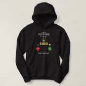Witte Pet Ethische Hacker - Cybernetwerkbeveiligin Hoodie (Design voorkant)