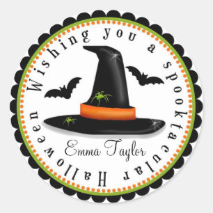 Witte Pet Spiders Bats Halloween Treat Stickers