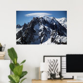 Witte Pet: Top van Mont Blanc Poster (Thuiskantoor)