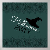 Witte Pet & Web, Halloween Party Poster (Voorkant)
