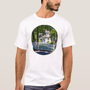 Witte Piketomheining T-shirt
