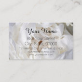 Witte pioen bloemenfotografie Visitekaartjes (Achterkant)