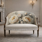 Witte Pioen Bloesem Découpage Tissuepapier