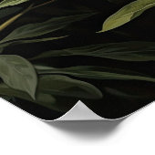 Witte Pioenrozen Bloemen Art Print Poster (Hoek)