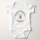 witte pitbull romper (Voorkant)