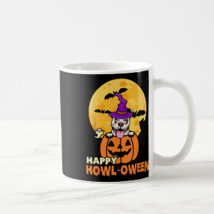 Witte Pitbull Witch Hondenliefhebber Happy Hallowe Koffiemok