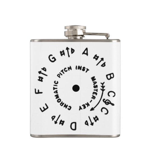 Witte Pitchpipe Heupfles (Achterkant)