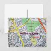 WITTE PLAINEN, NY Briefkaart Kaart (Voorkant / Achterkant)