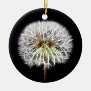 Witte Plant van de Dandelion Keramisch Ornament