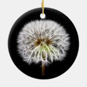 Witte Plant van de Dandelion Keramisch Ornament (Achterkant)