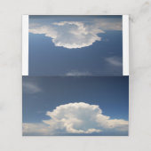 Witte Pluizige Wolk              (Buitenkant ongevouwen)