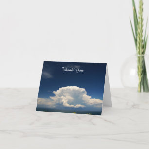 Witte Pluizige Wolk Foto Kaart